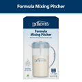 Baby Formula Mixing Pitcher, Adjustable Stopper/Locking Lid/No-Drip Spout, Blue 36Oz, 1 Pack