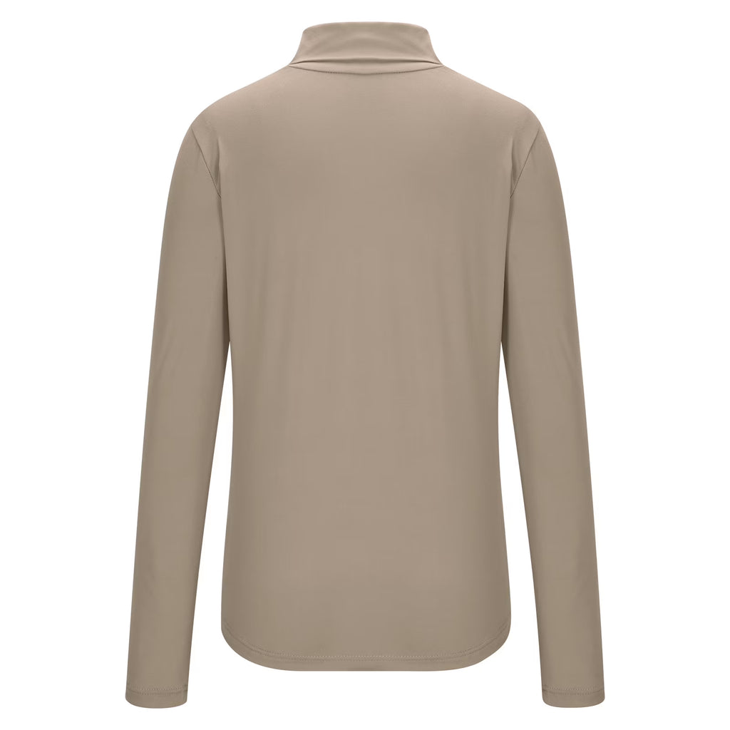 Womens Basic Turtleneck Long Sleeve Slim Fit Top Soft Stretchy Mock Neck Shirt Casual Layering Tee for Fall Winter Dark Gray XXXXL