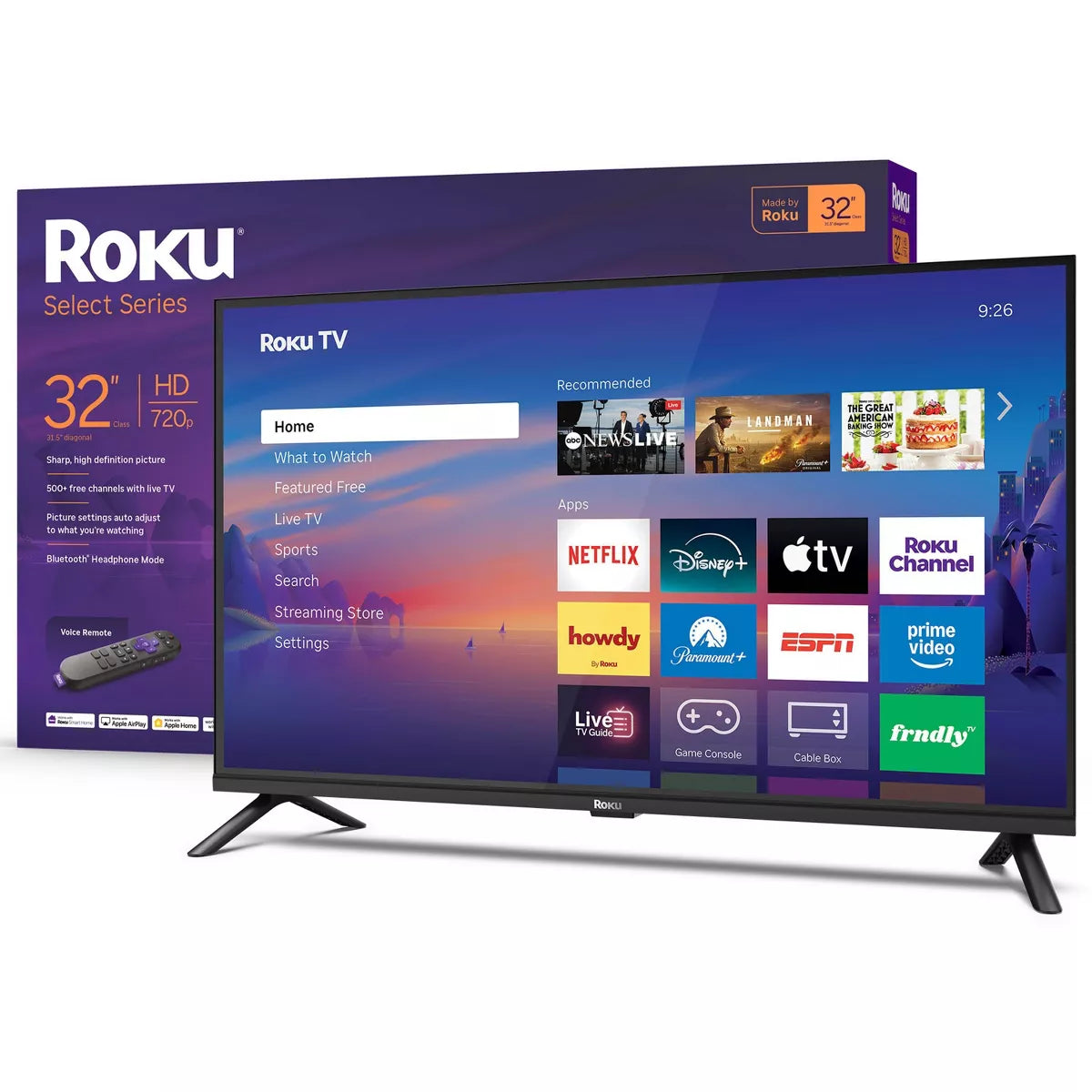 Roku 32" Select Series 720P HD Smart Roku TV with Roku TV Remote