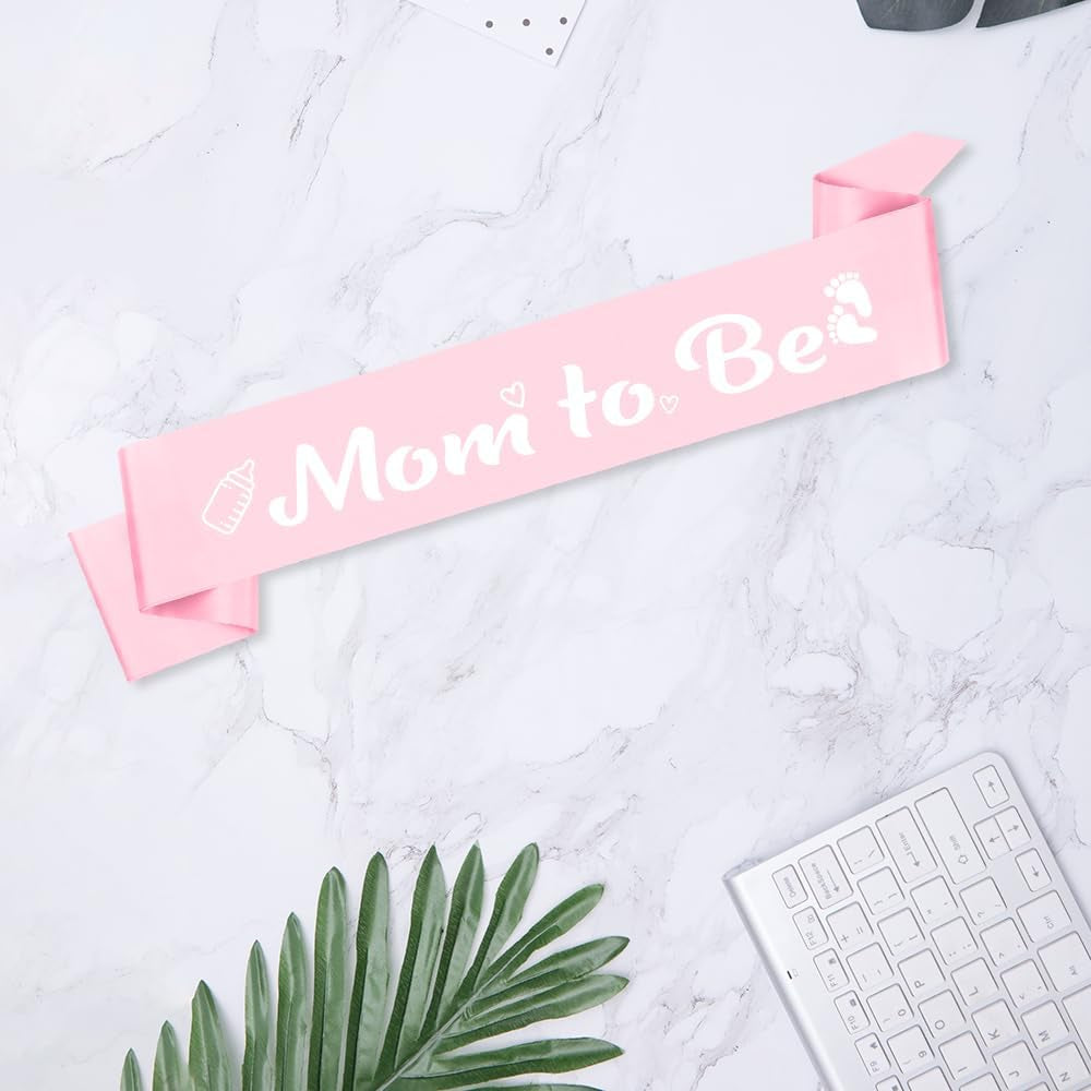 Mom to Be Sash Baby Shower Decorations New Mom Gifts Newborn Baby Gifts Baby Shower Decor Mommy to to Be Sash Baby Shower Sash for Mommy Gender Reveal Gifts Babyshower Baby Girl Shower Favors Pink