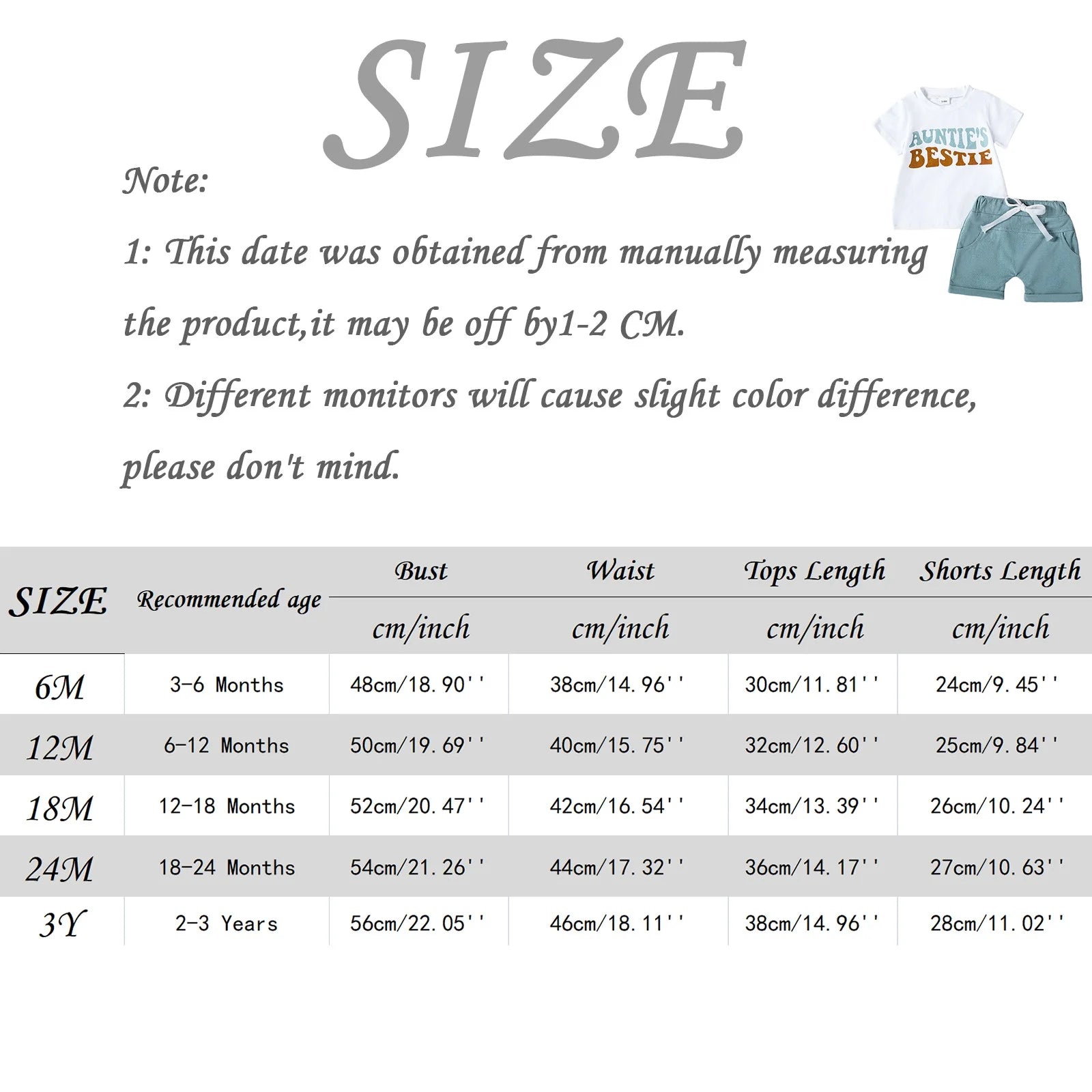 RTKFRFLM Toddler Boy Summer Shorts Set 2 Piece Short Sleeve Cartoon Letter Prints T Shirt Tops Shorts Kids Set Clothes Set Outfits,Size 18-24 Months