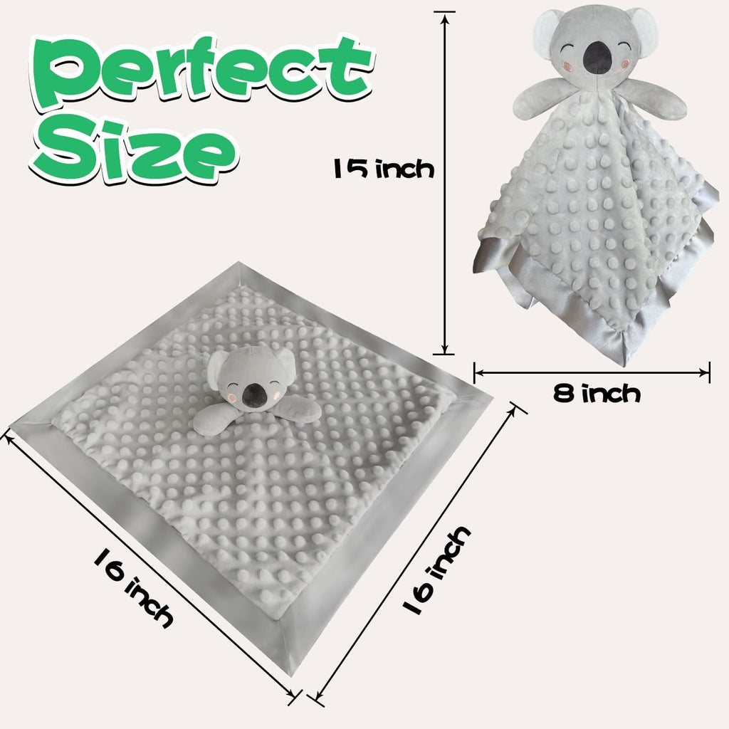 Baby Security Blanket, Soft Baby Lovey Toy Blanket for Boys and Girls, Snuggle Toy Lovie Newborn Gift, Unisex Baby Plush Koala 16 Inch