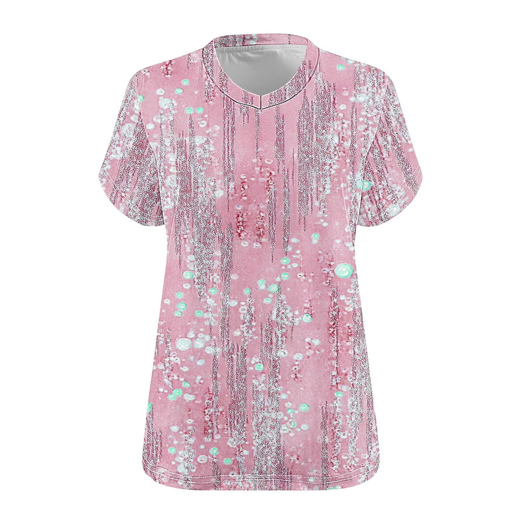 Plus Size Women'S Clothing Short Sleeve Casual Blouse Top under $10 in Size 4X Loose Fit