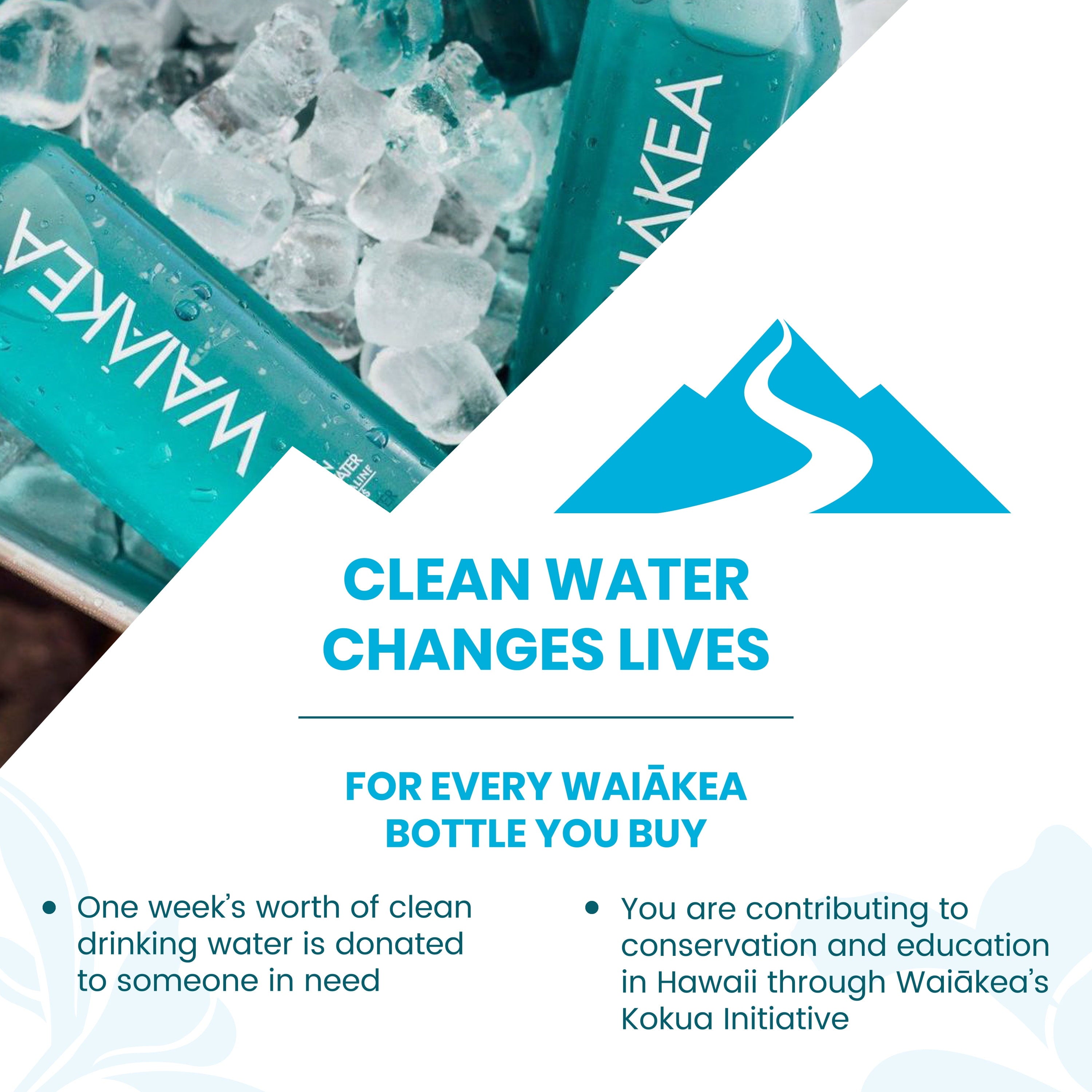 Bottled Water, Hawaiian Volcanic Alkaline Water, 500Ml (16.9 Oz) Bottles, 6 Pack
