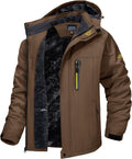 Men'S Winter Ski Jacket Waterproof Snow Coats Snowboard Fleece Lining Jacket Warm Parka with Hooded