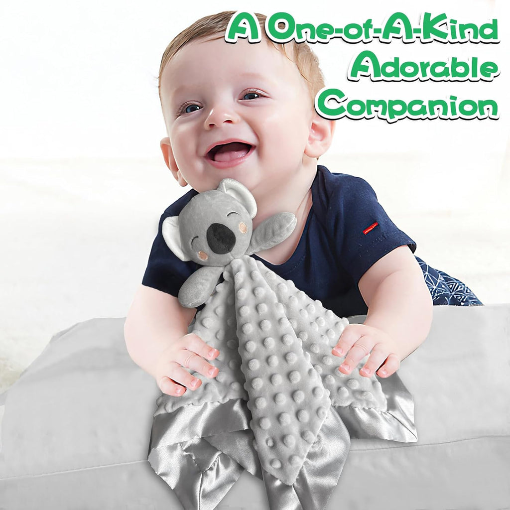 Baby Security Blanket, Soft Baby Lovey Toy Blanket for Boys and Girls, Snuggle Toy Lovie Newborn Gift, Unisex Baby Plush Koala 16 Inch