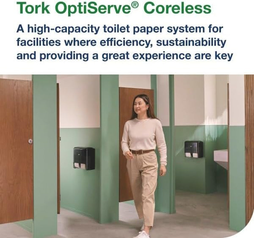 Optiserve High Capacity Coreless Toilet Paper White T5, Universal, 1 Ply, 18 X 2600 Sheets, 472889