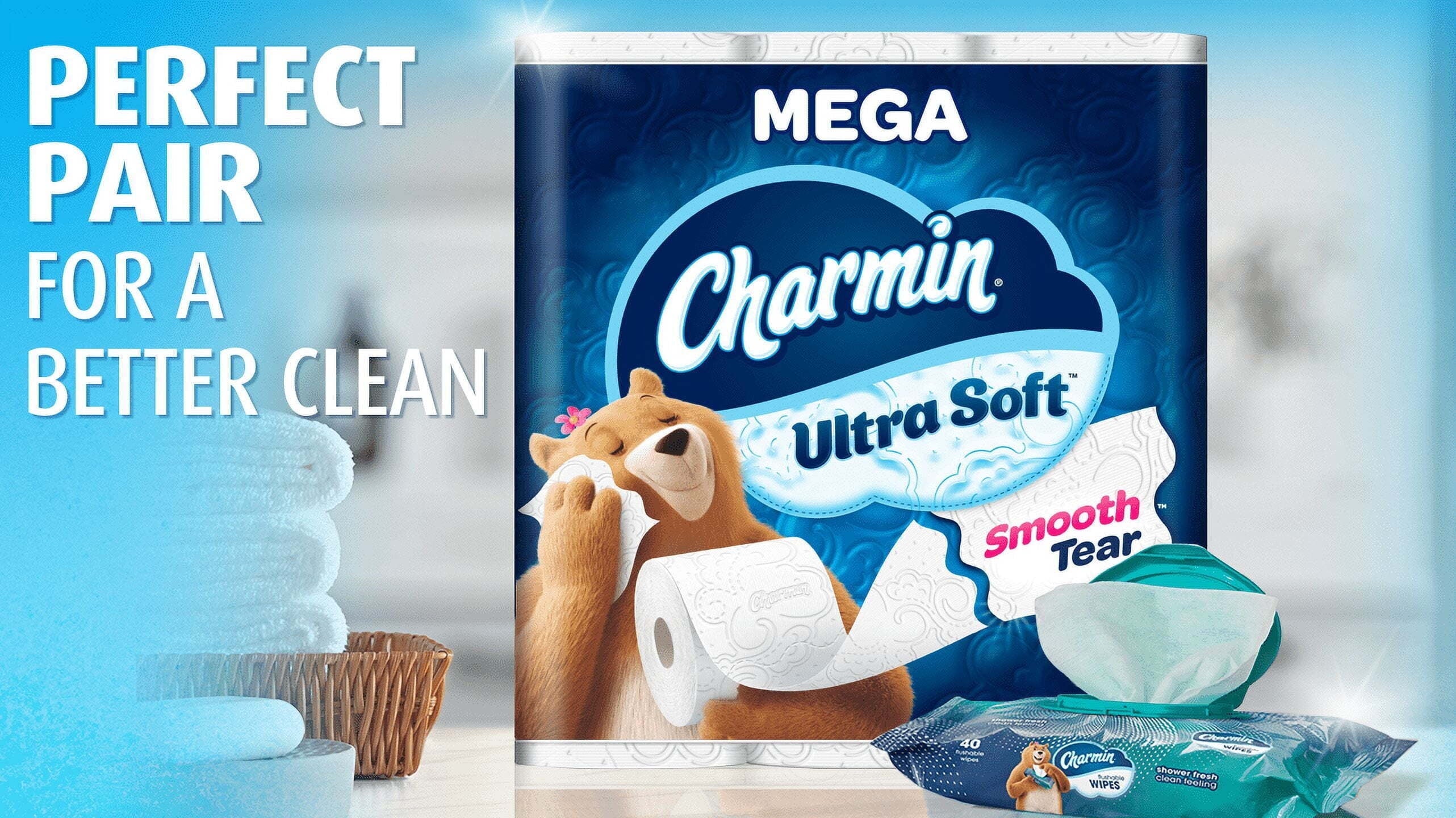 Ultra Soft Toilet Paper 6 Mega XL Rolls, 336 Sheets per Roll