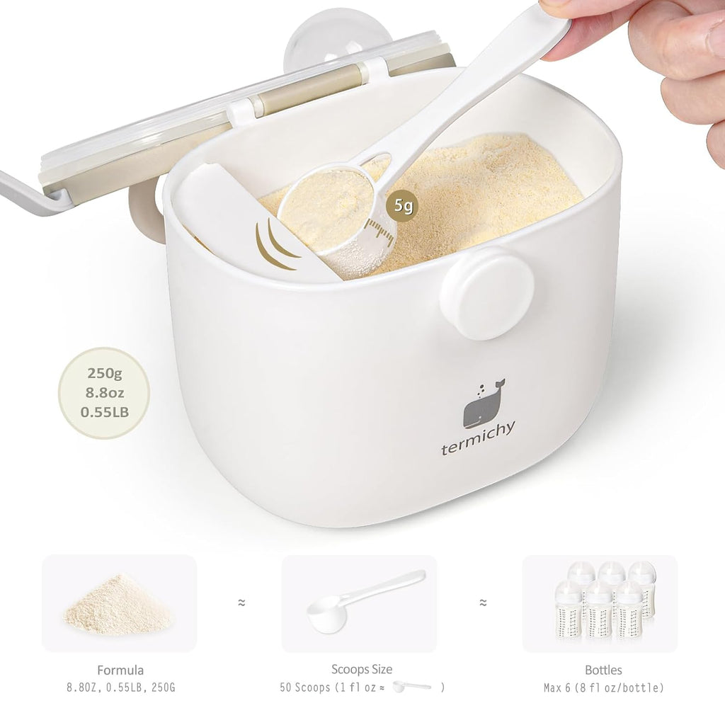 Baby Formula Dispenser, Portable Formula Dispenser Container with Scoop and Carry Handle for Travel Outdoor Activities for Baby Infant, 500Ml