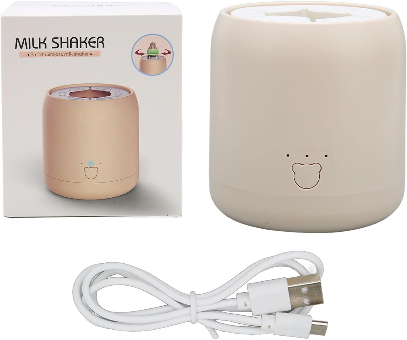 Automatic Baby Formula Mixer, Electric Milk Shaker Low Noise, USB Charging, 3 Mixing Modes for Infant Feeding to Avoid Lumpy Reduce Bubbles