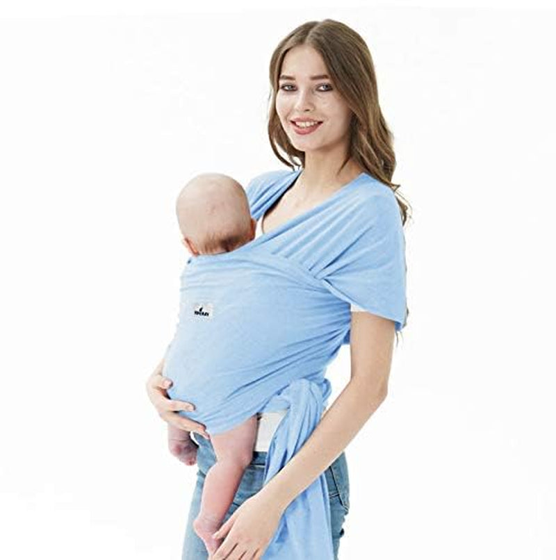 Baby Wraps Carrier,  Baby Carrier,Hands Free Infant Carrier, Lightweight,Breathable,Softness,Baby Blue