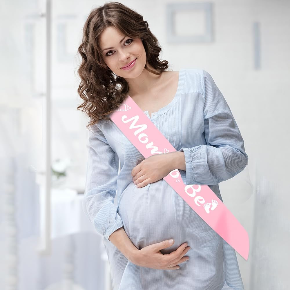 Mom to Be Sash Baby Shower Decorations New Mom Gifts Newborn Baby Gifts Baby Shower Decor Mommy to to Be Sash Baby Shower Sash for Mommy Gender Reveal Gifts Babyshower Baby Girl Shower Favors Pink