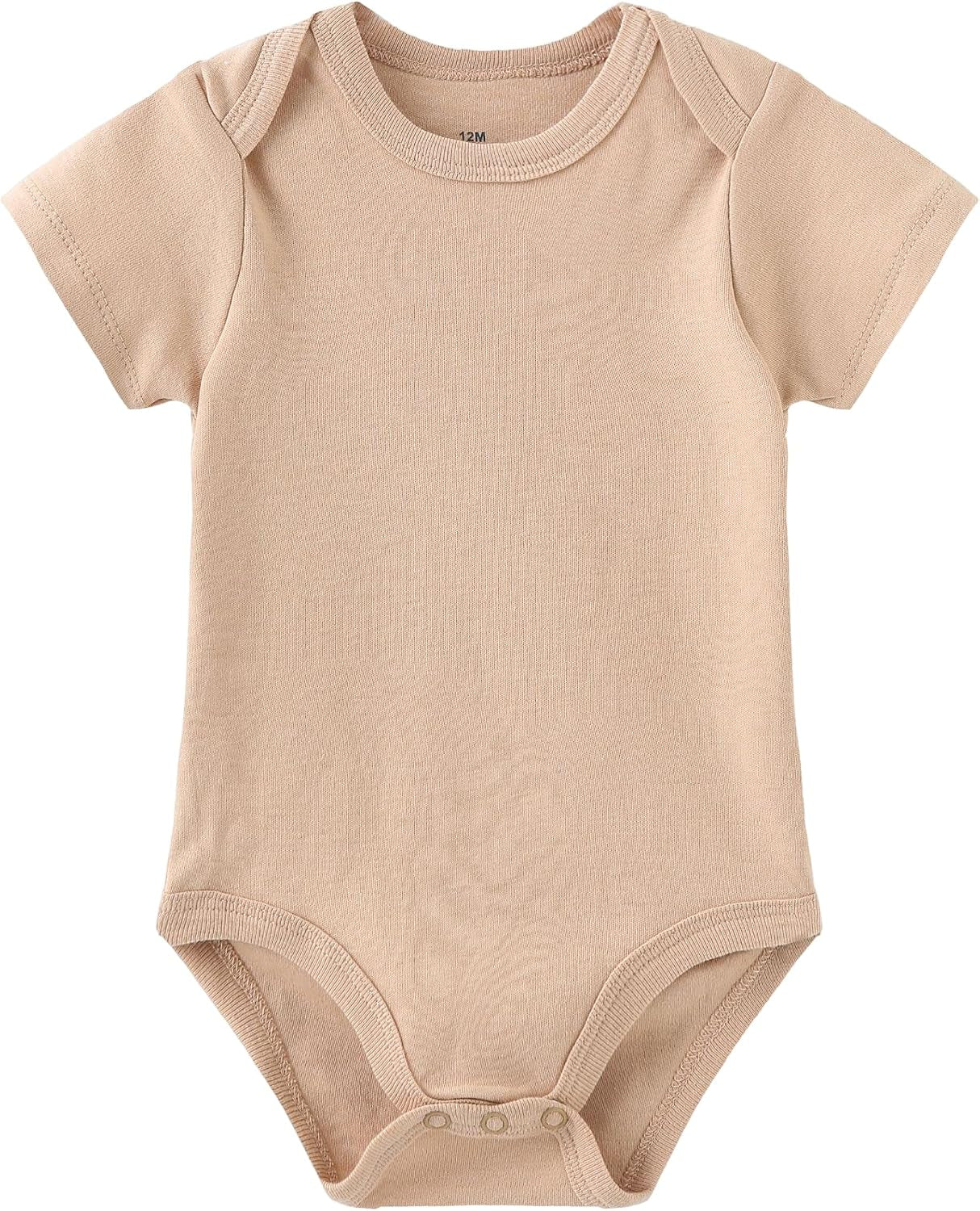 Baby Bodysuit Newborn Short Sleeve Baby One-Piece Cotton 5-Pack Baby Clothes