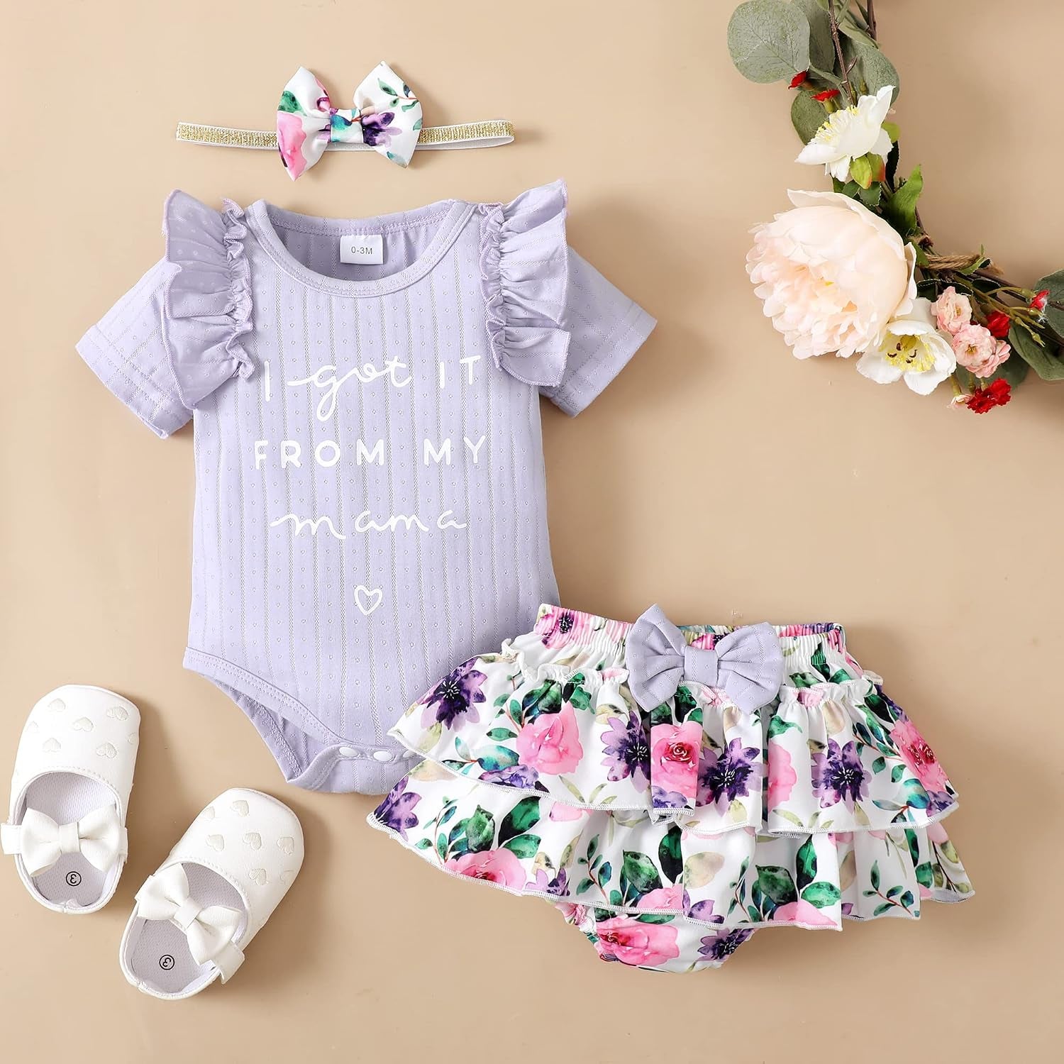 Newborn Infant Baby Girl Clothes Romper Shorts Set Floral Summer Outfits Cute Baby Clothes Girl