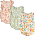 Baby Girls' 3-Pack Romper