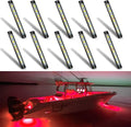 Marine Led Boat Lights, Night Fishing Lights, Boat Interior Lights, No Drilling Install Boat Deck Lights Courtesy Lights, Red