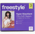 Bambootek Diapers – (Size 3) Hyper Absorbent & Non-Toxic – Disposable Diapers for Sensitive Skin – Ultra Soft Diaper'S (16-28 Lbs) – 56 Count