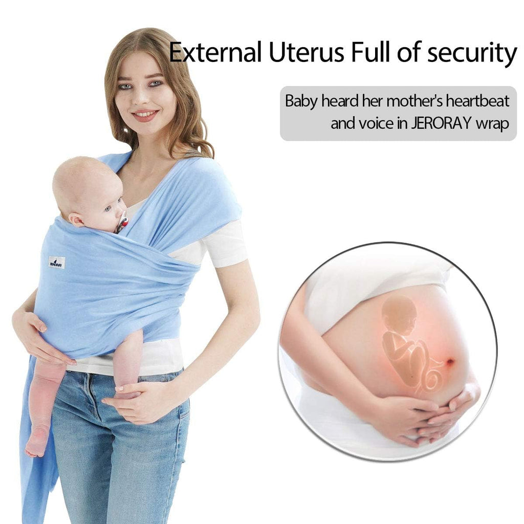 Baby Wraps Carrier,  Baby Carrier,Hands Free Infant Carrier, Lightweight,Breathable,Softness,Baby Blue
