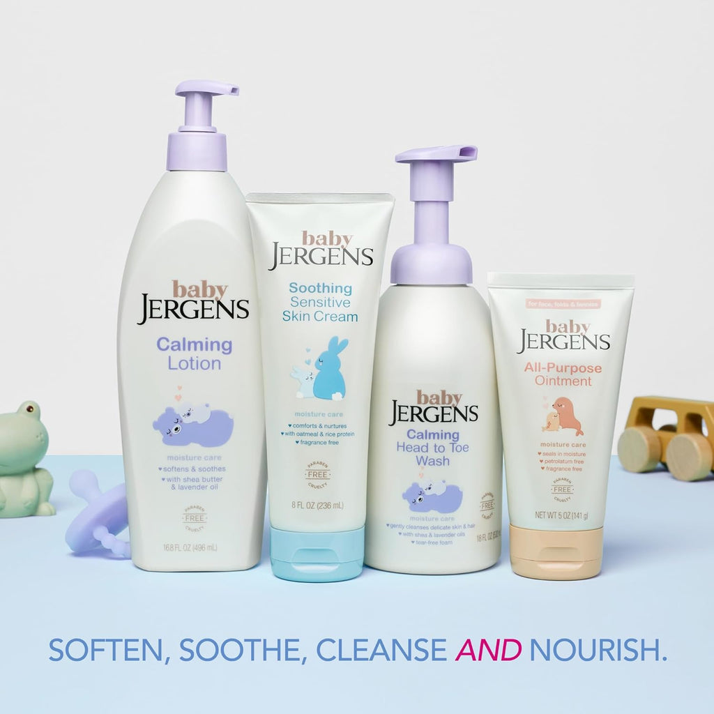 Baby Calming Lotion, Baby Calming Lotion, Lavender Baby Lotion, Baby Moisturizer with Shea Butter and Lavender Oil, 16.8 Fl Oz