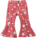 Stuff for Summer,Toddler Kids Baby Girls Star Printing High Waist Denim Bell Bottoms Jeans Fashion New