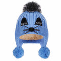 Winter Girls Boys Kids Winter Beanie Hat Warm Knit Thick Ski Cap with Fluff Ball Ear Cap
