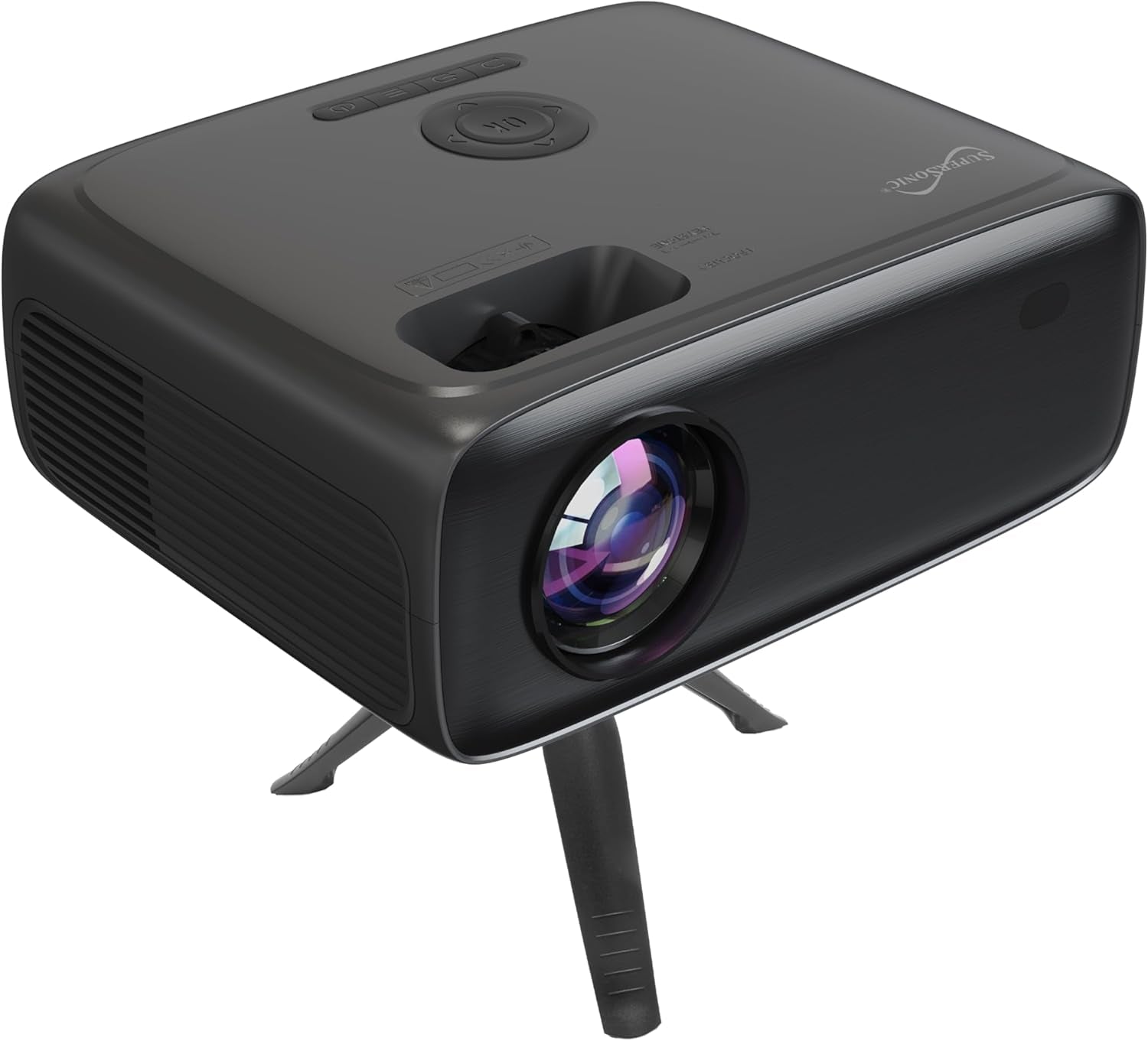 SC-282P KIT Full HD 1080P LED PROJECTOR with Bluetooth 150" Display, 3×HDMI, USB/SD, Keystone, Built-In Speaker, Includes 100" Screen, Tripod, HDMI & AV Cables – Home Theater Bundle