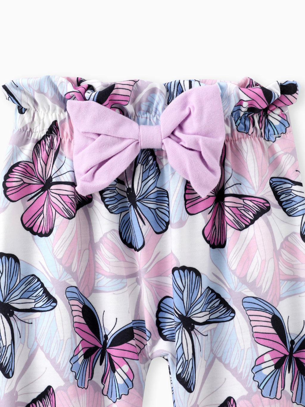 Baby Girl Clothes 3Pcs Ladybug Letter Print Romper and Bowknot Trousers with Headband Set