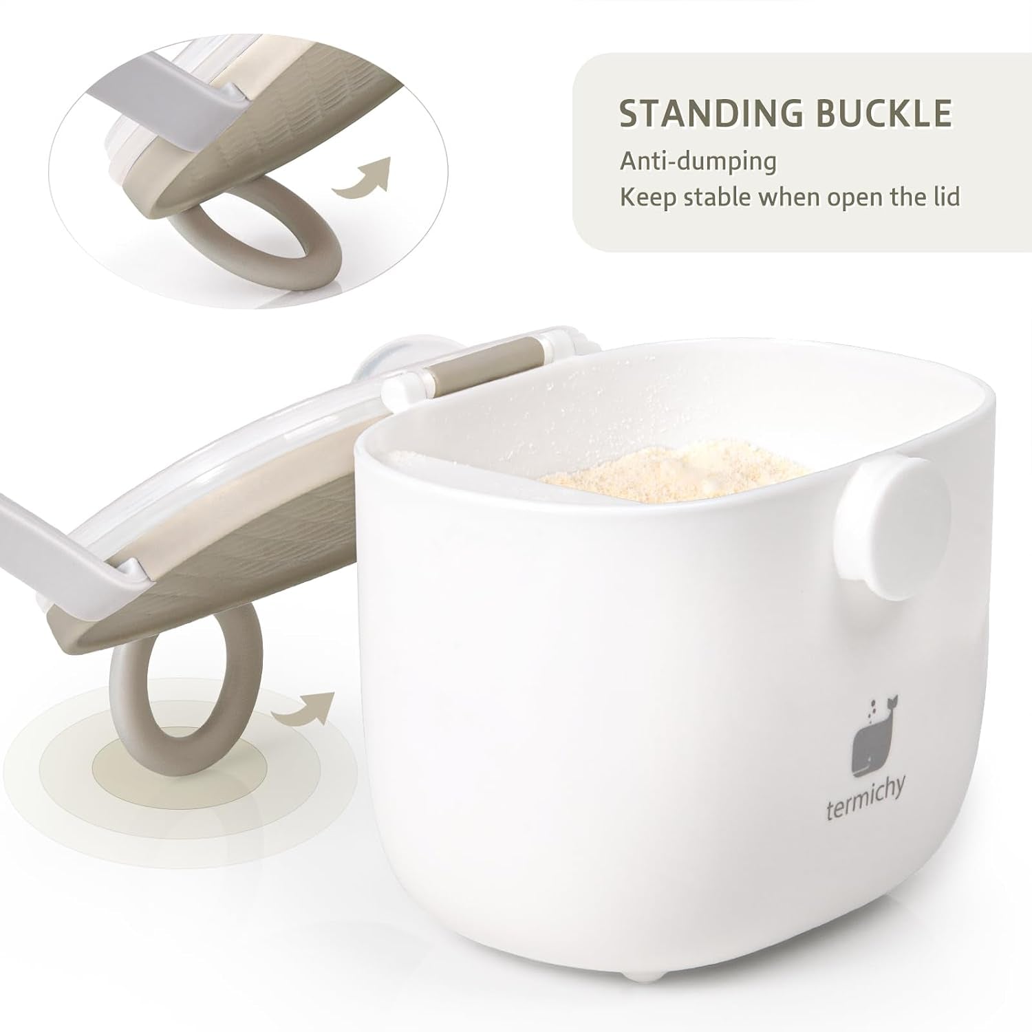 Baby Formula Dispenser, Portable Formula Dispenser Container with Scoop and Carry Handle for Travel Outdoor Activities for Baby Infant, 500Ml