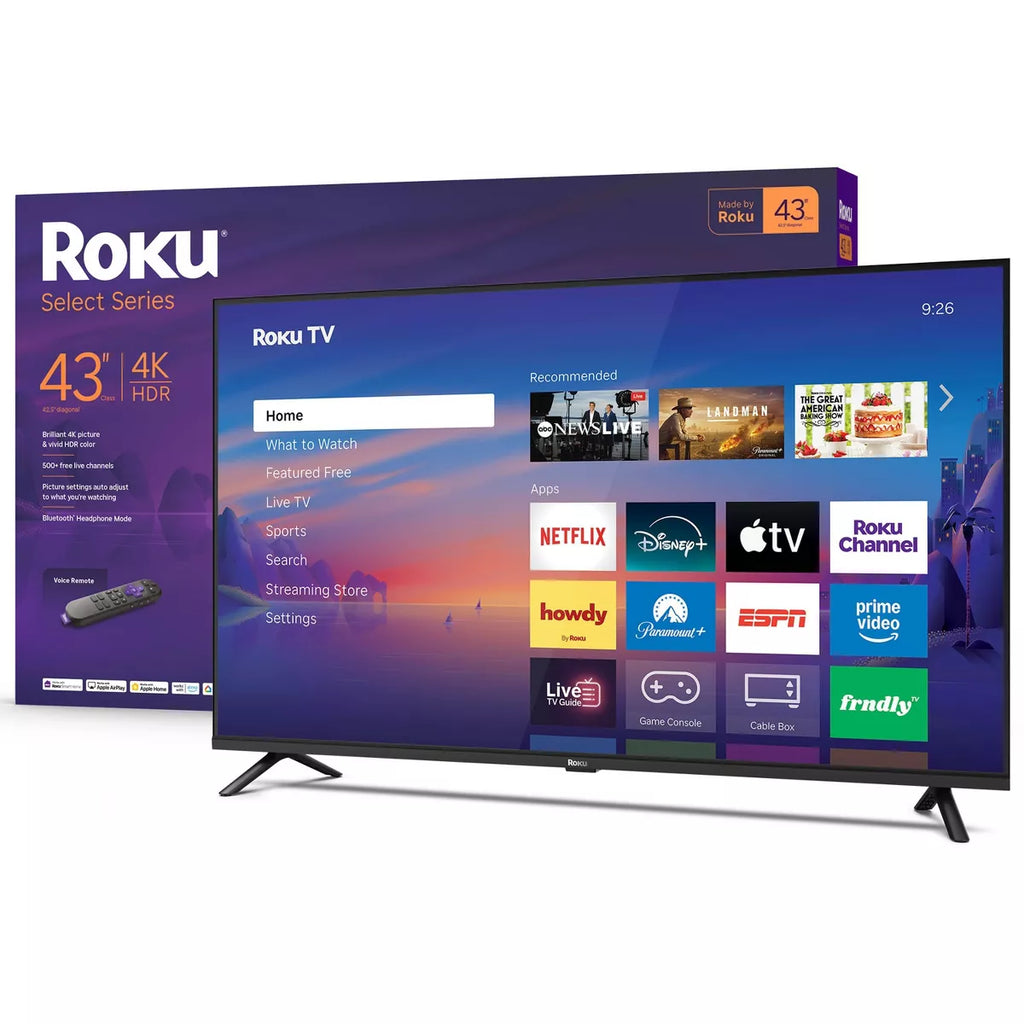 Roku 43" Select Series 4K HDR Smart Roku TV with Roku Voice Remote